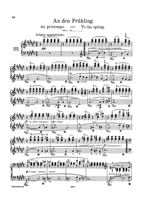 格里格《致春天》升f大调 op.43 no.6 原版钢琴谱.pdf