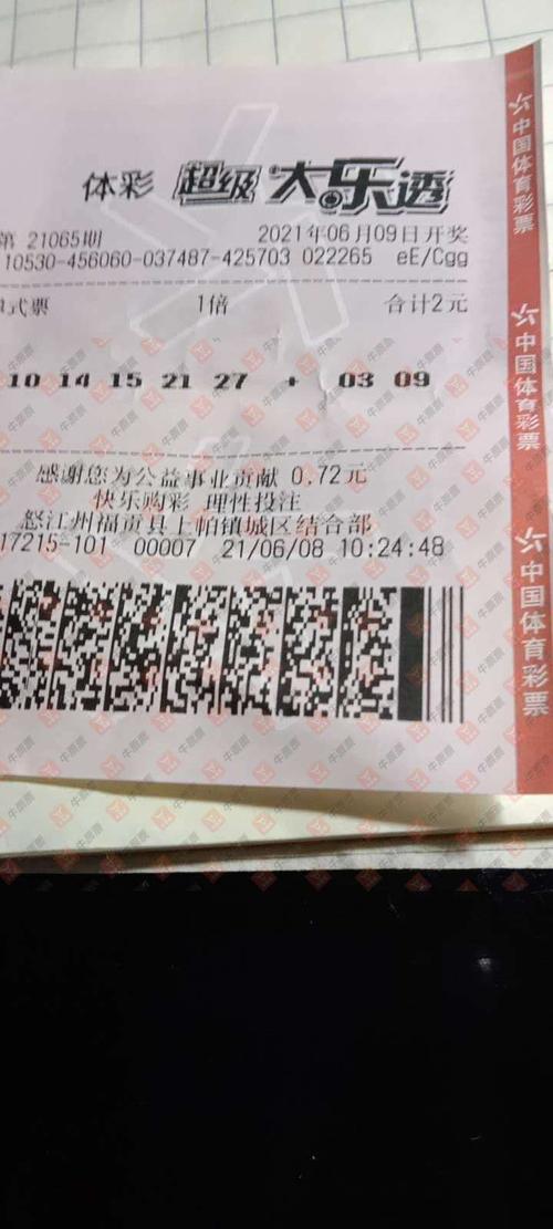 福贡县清河配件经营部784第2021065期大乐透实票_牛票