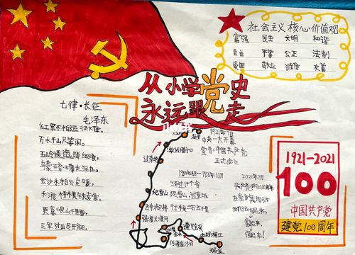 "跟党走"主题手抄报_手抄报_文化_阅读