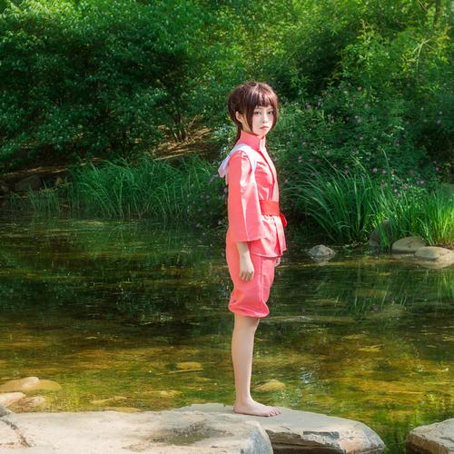 千与千寻cos套装 荻野 演出cosplay服装 小千衣服 假发假毛套装