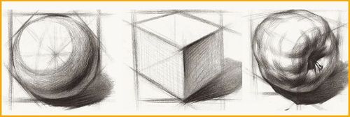 想要学习素描静物单体,你首先得从简单的几何体入手!