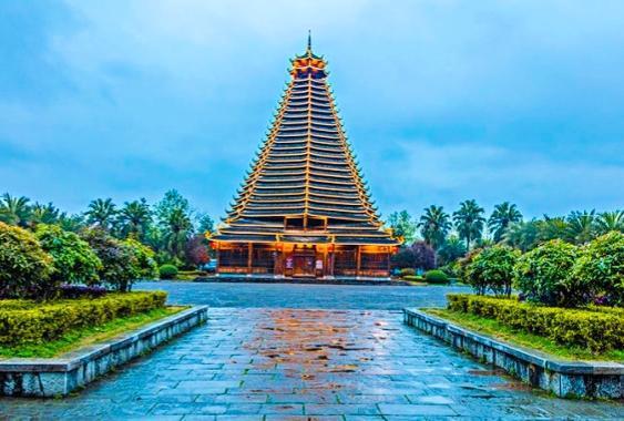 三江县 世界第一鼓楼,世界第一风雨桥,侗乡鸟巢的所在