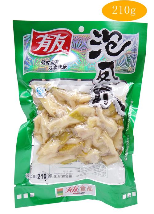 有友泡椒凤爪160g 180g 210g 重庆特产 即食麻辣鸡爪子鸡肉下酒菜_7折