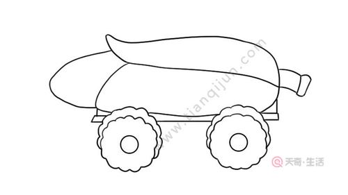 玉米加农炮简笔画