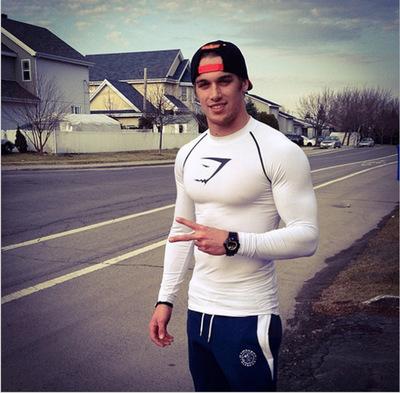 肌肉兄弟gymshark秋季健身紧身运动pro超弹力速干跑步