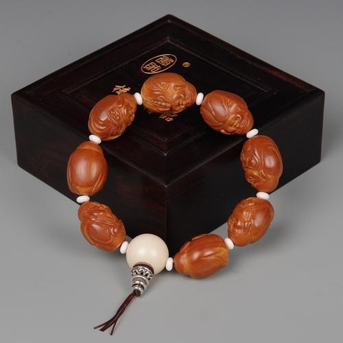 核雕大师钟秀琴八大弥勒1.93x2.65