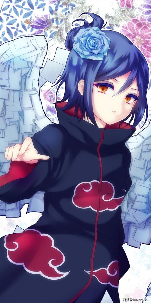 《火影忍者》小南,晓之花,心里藏着天使,动漫全面屏壁纸分享