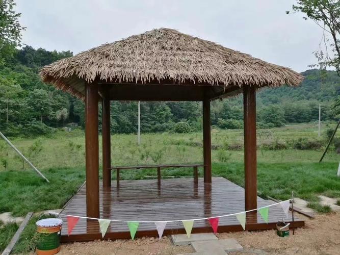 凌欧景观防腐木木头结构景观木亭子制造宁德双层古建木亭子厂家批发