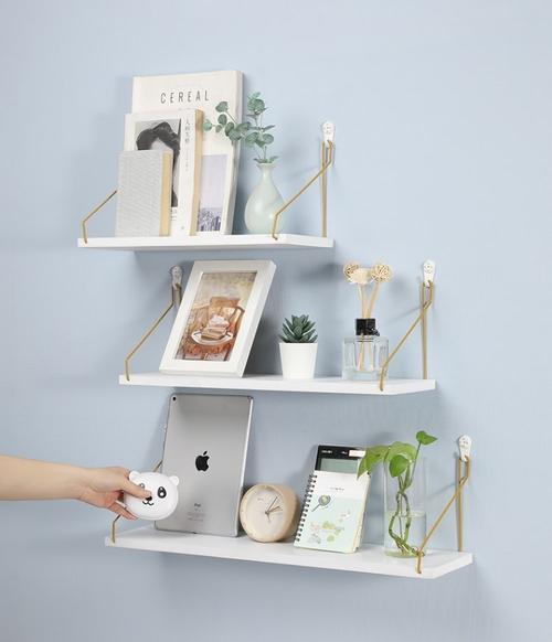 悬空置物架 沙发后置物架放东西的物品架悬空墙体装饰架子墙上放花盆