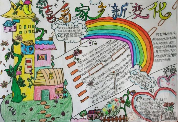 家乡新变化手抄报图片