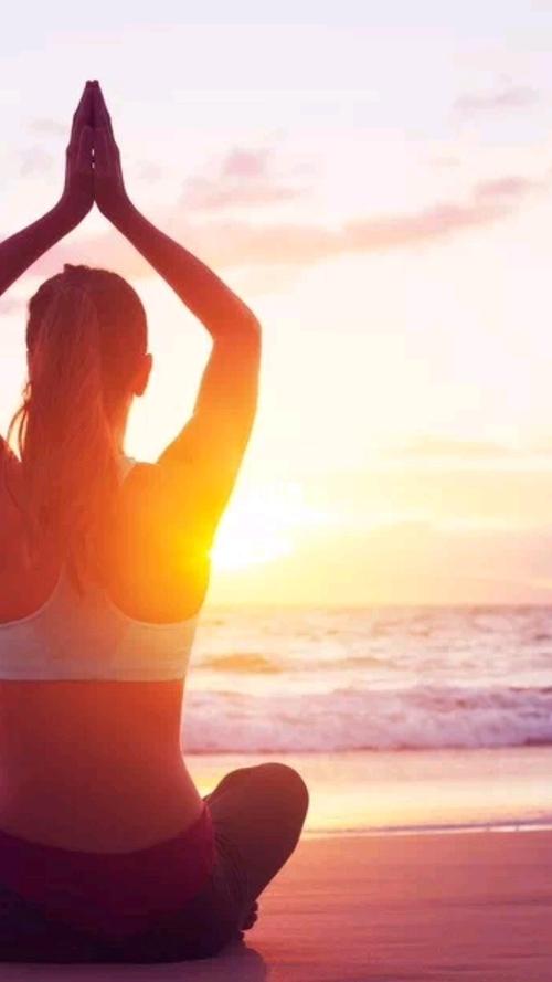 瑜伽—静坐冥想(二.2)_冥想_瑜伽_腹式呼吸_焦虑_海边