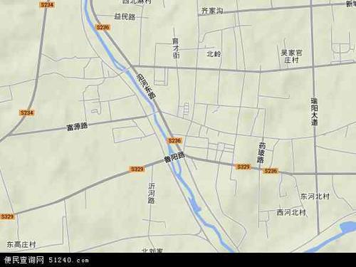 中国山东省淄博市沂源县南麻镇地图(卫星地图)