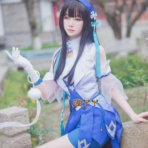 COSPLAY西施新皮肤头像,cosplay情侣头像 王者荣耀西施cos服西施幻纱之灵皮肤cosplay动漫服装女