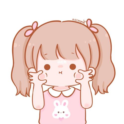 胖嘟嘟的捏脸女孩系列头像_头像_卡通头像_头像分享_素材_头像