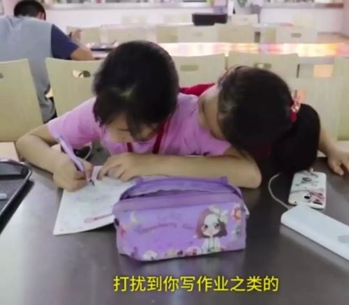 姐姐专心写作业,妹妹时不时就来搞乱.这简直是无数姐姐的伤痛.