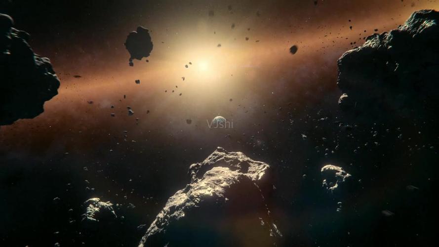 陨石撞击地球大爆炸流星宇宙星空