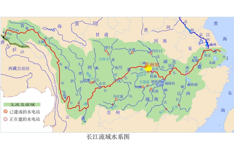 长江流经哪些省份,哪些城市?