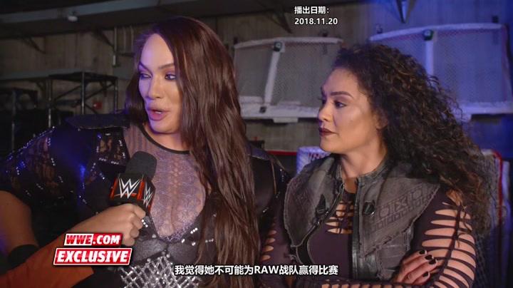 wwe-18年-raw第1330期:赛后采访 奈亚·贾克斯拒绝为幸存者大赛袭击