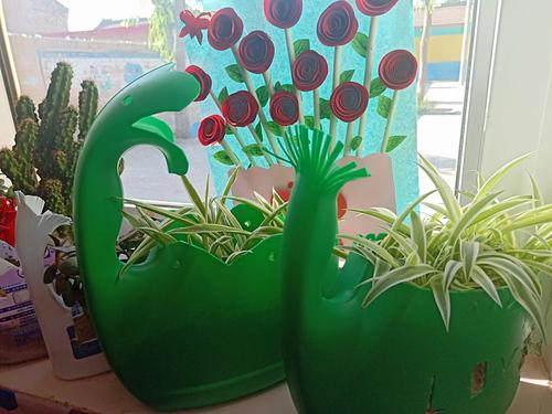 亲子环保花盆创作秀——可华幼儿园大三班