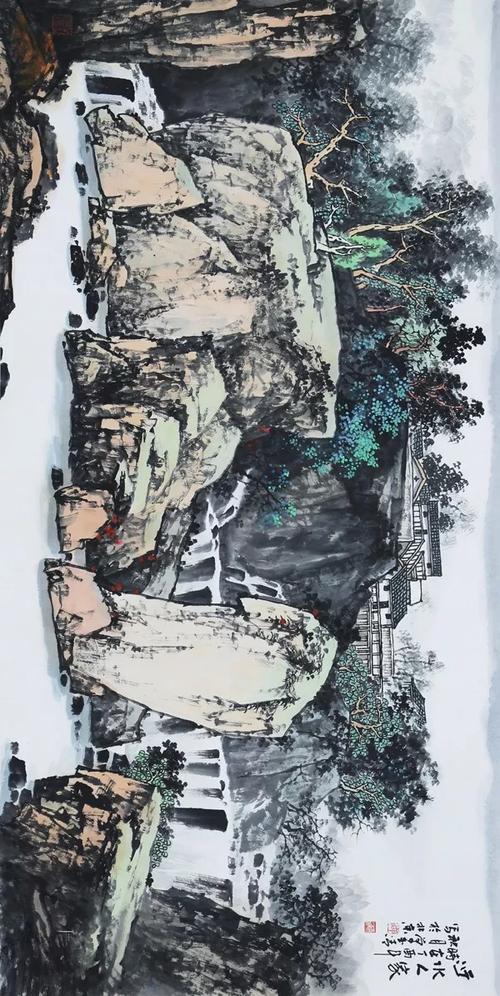 峰峦叠嶂 气势恢宏:当代实力派画家 单玉清 作品欣赏