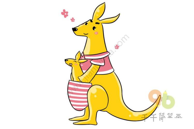 今天给大家带来了袋鼠简笔画,喜欢的小伙伴一起来画吧!