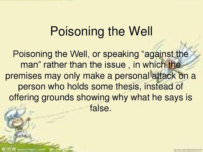 poisoning the wellppt
