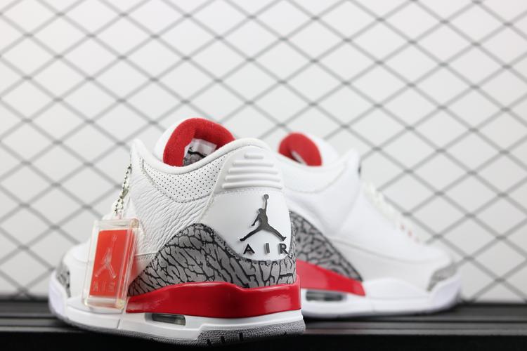 air jordan 3 katrina aj3白红爆裂纹 白水泥 篮球鞋 136064-116
