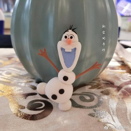冰雪奇缘2雪宝粘土雪人教程
