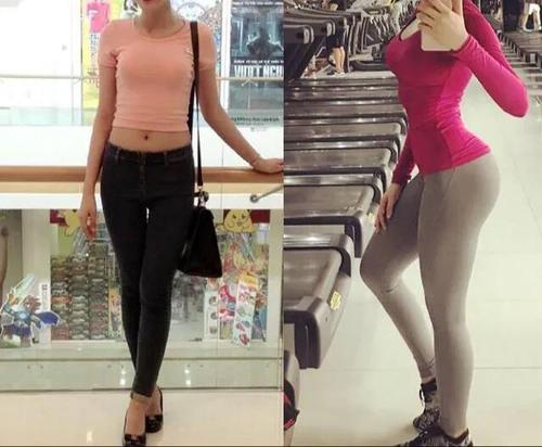 健身会不会改变颜值一张对比图告诉你3招降体脂拥有傲人曲线