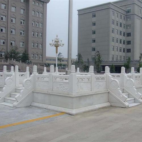 轩睿石雕汉白玉旗台 石雕栏板护栏价格面议
