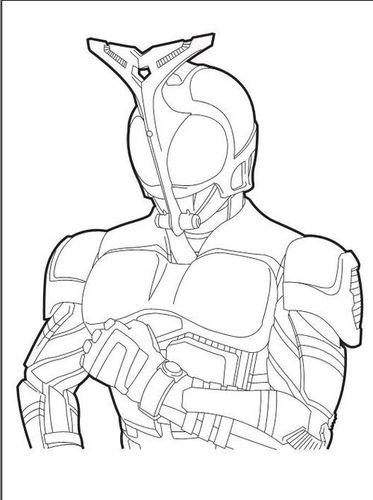 假面骑士时王铅笔画