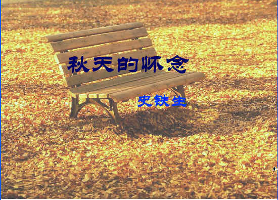 秋天的怀念