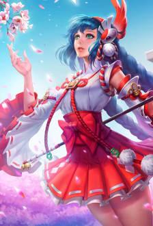 大乔——伊势巫女(手机壁纸)