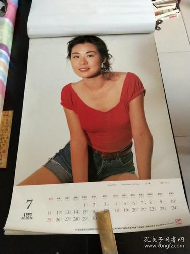 1993年明星挂历.13张全.张晓敏.许睛.林芳兵.谭小燕.孔琳.马晓睛.