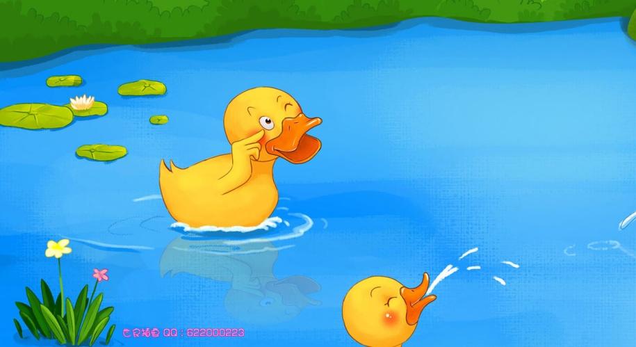 鸭子戏水