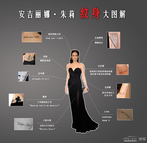    安吉丽娜·朱莉纹身大图解