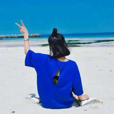 头像清纯背影或侧面 好看的小清新可爱背影图片