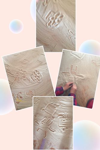 沙中作画,其乐无穷