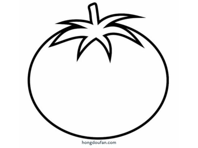 西红柿要如何画?-红豆饭小学生简笔画大全