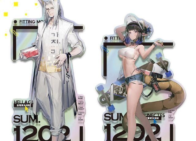 明日方舟干员泳装立牌引热议希望实装皮肤小日子老师火力全开