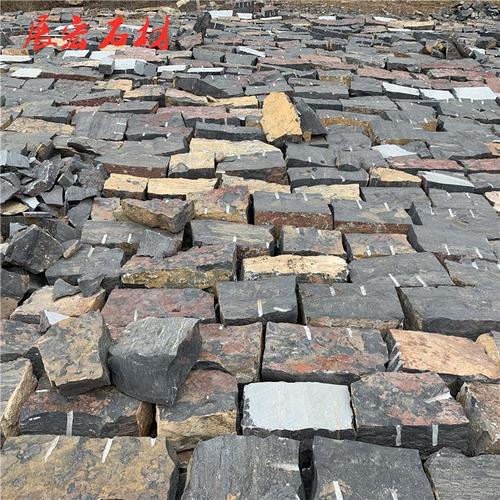 展宏石材青石块石挡墙石景观条石垒墙石河北厂家批发尺寸可定制