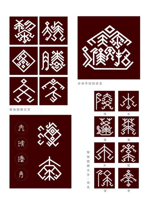 黎族图腾与汉字交融创新传承古老黎文化