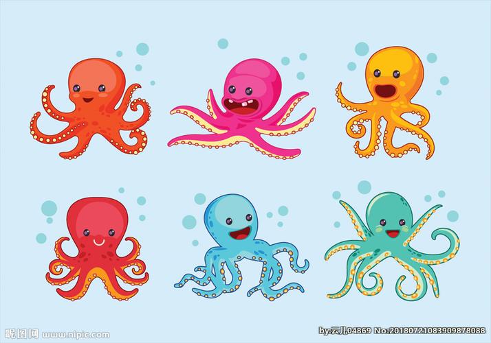 卡通章鱼图片