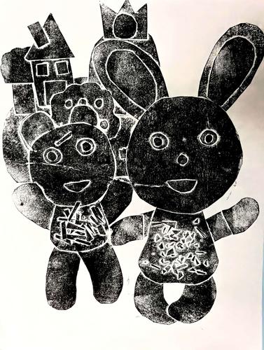 版画社团第二次作品集——《动物朋友》