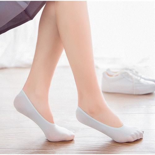 双10 彩色弹力舒服船袜女轻薄浅口短袜防滑灰色学生肤色女孩简约