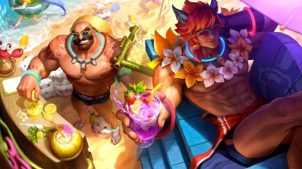 英雄联盟瑟提泳池派对皮肤预览