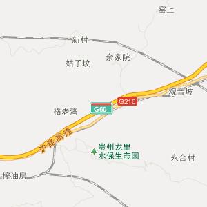 黔南布依族苗族自治州龙里县行政地图