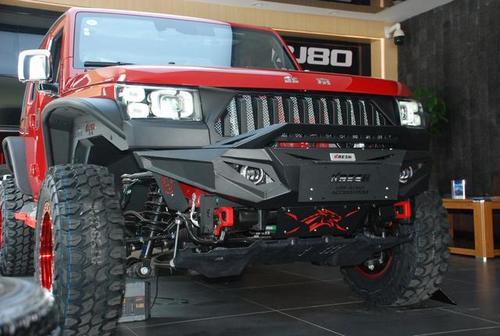 北京bj40新城市猎人的改装车展厅实拍,超有个性,也确实可爱!