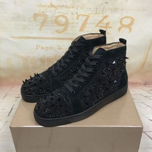 cl男鞋黑钻高帮