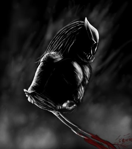 铁血战士的临摹,喜欢这感觉